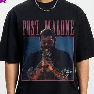 Post Malone Rap Tour Music Merch Tee Shirt Austin Album 90s Rapper Gift Concert
